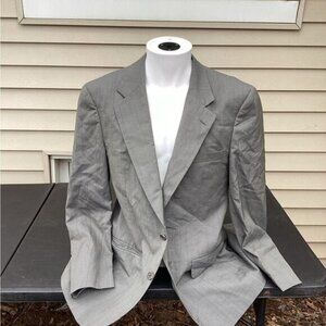 cowgirl argyle boho cozy grandpa dad Burberrys Sport Coat Mens Size xl Gray